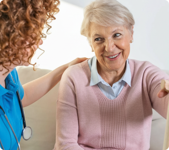 elderly care support by hero home care worker