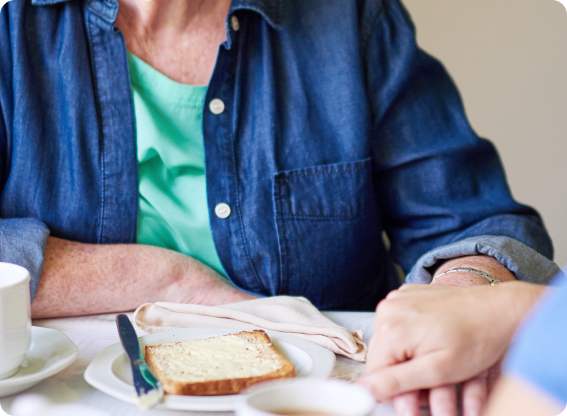meal support by hero home care worker