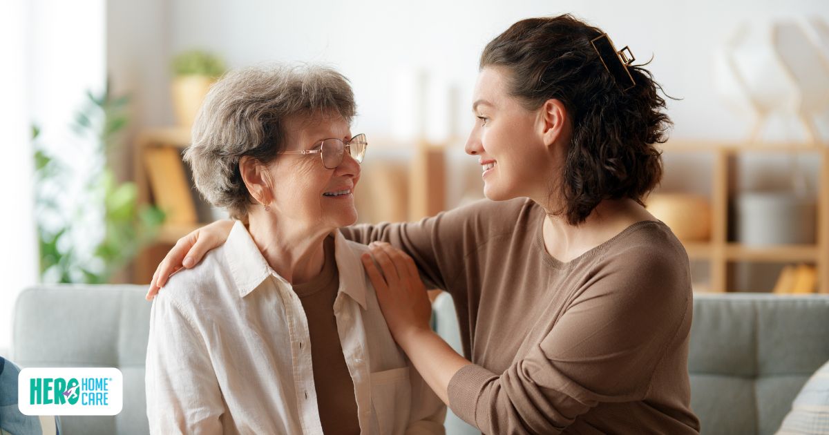 Family support moment reflecting long-distance caregiving challenges 