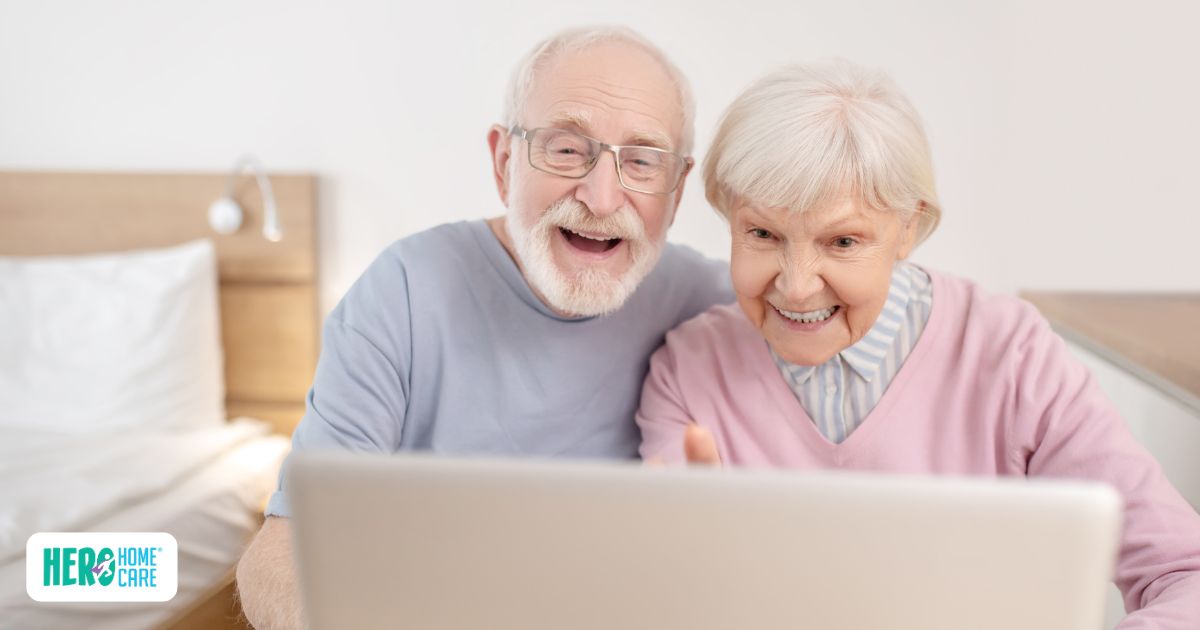 Technology supporting long-distance caregiving through regular video calls