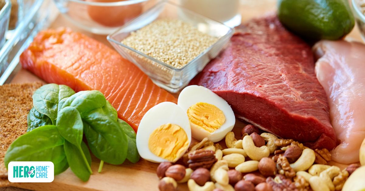 Healthy protein sources supporting senior nutrition and muscle health