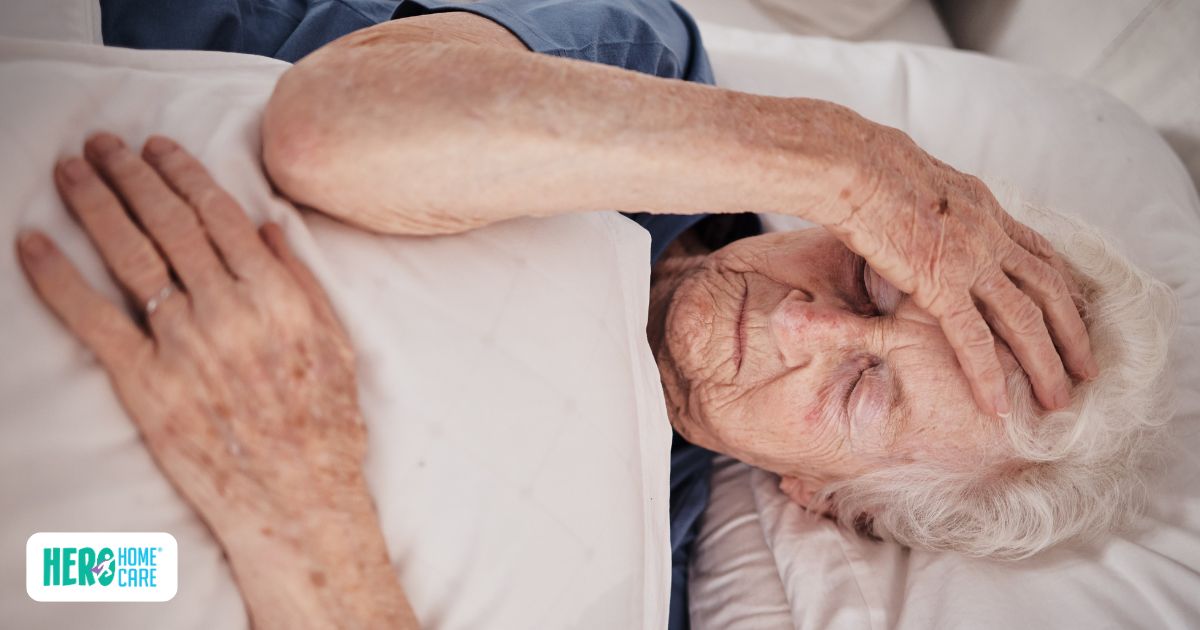 A senior asleep during the day with unfinished activities nearby, reflecting when excessive sleep may signal a more serious concern