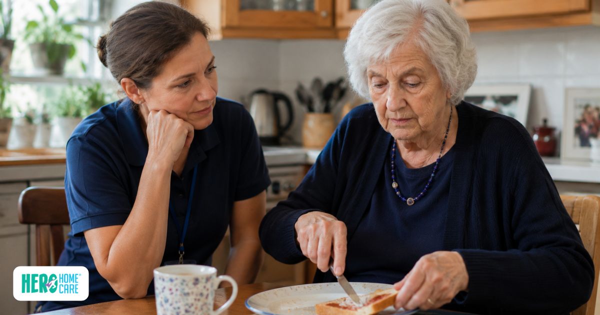 Observational caregiving approach used to anticipate behavioral changes and promote a calmer daily routine for people with dementia