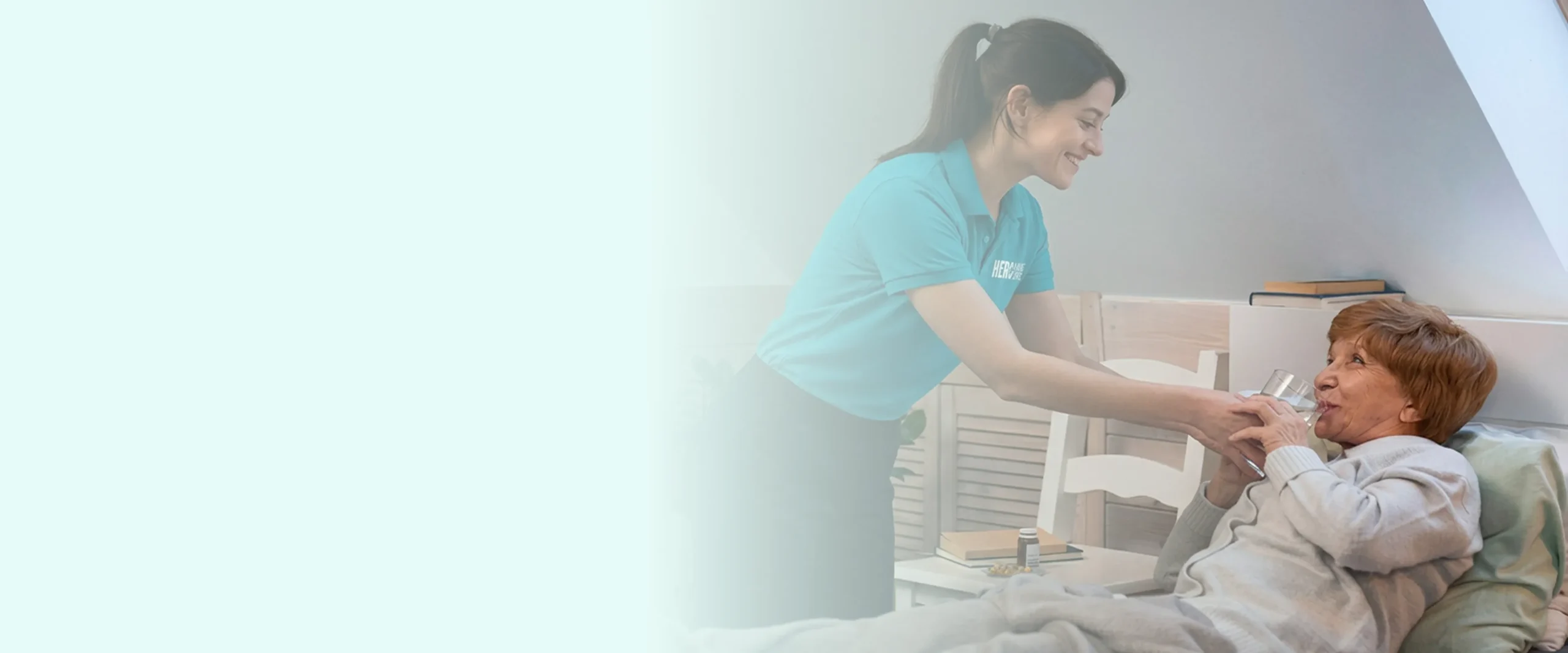 Caregiver supporting a senior during stroke recovery at home in Vancouver