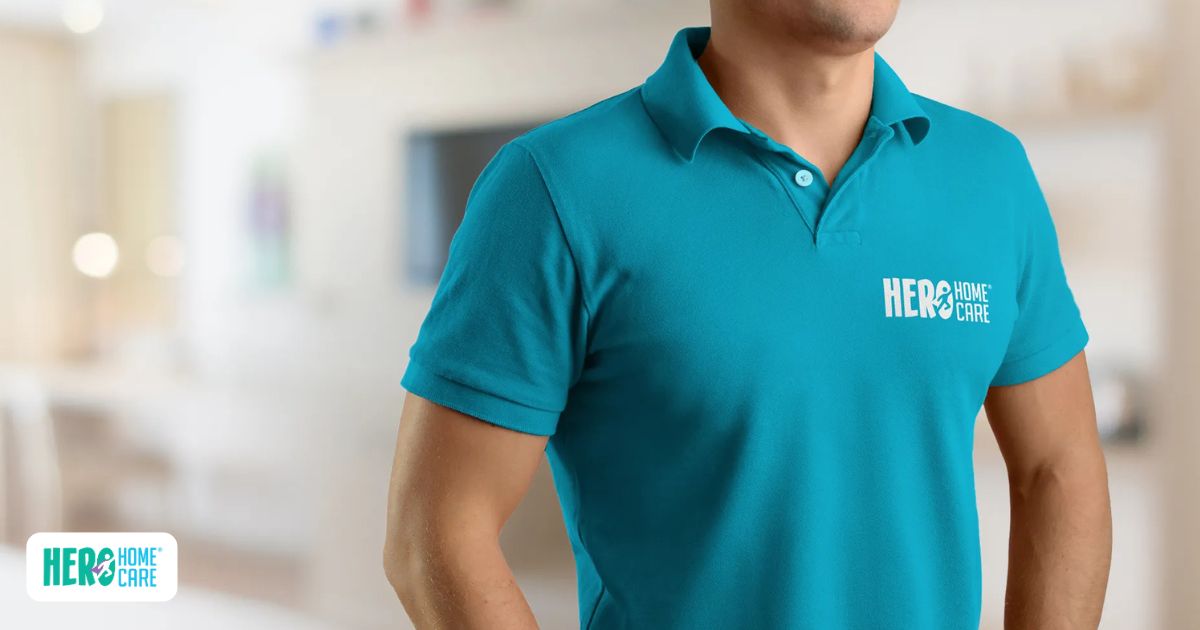 A Hero Home Care caregiver